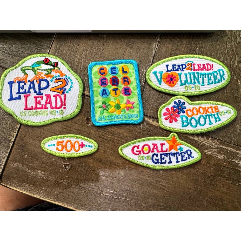 Girl Scouts GS Cookies 2008-09 Patch Lot Goal Getter Cookie‎ Booth Leader 6